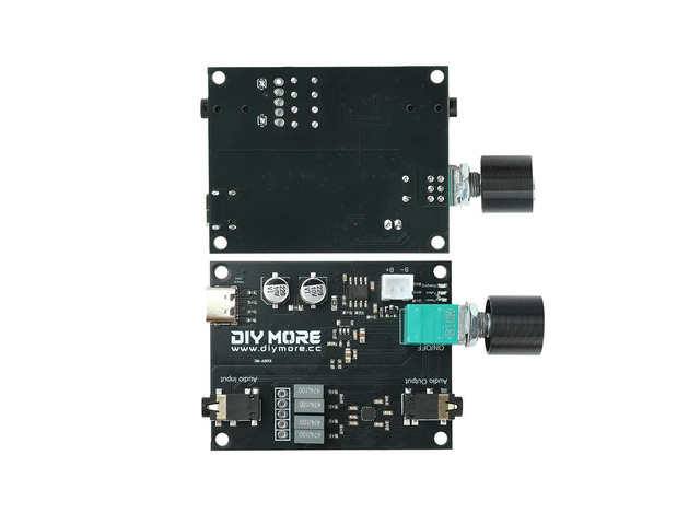 Low Distortion Stereo Audio Amplifier Module 3.7 5V Wide Voltage Led Indicator Volume Control DIY Mini Desktop Headphone