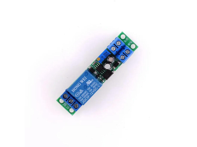 12V delay relay module, car start delay switch with optocoupler signal triggering delay