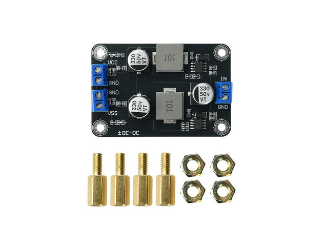 TPS5430 Dual Output DC-DC Buck Converter Module 6-30V Input Range ±5V Power Supply Low Ripple Wide Voltage Stability for Electro