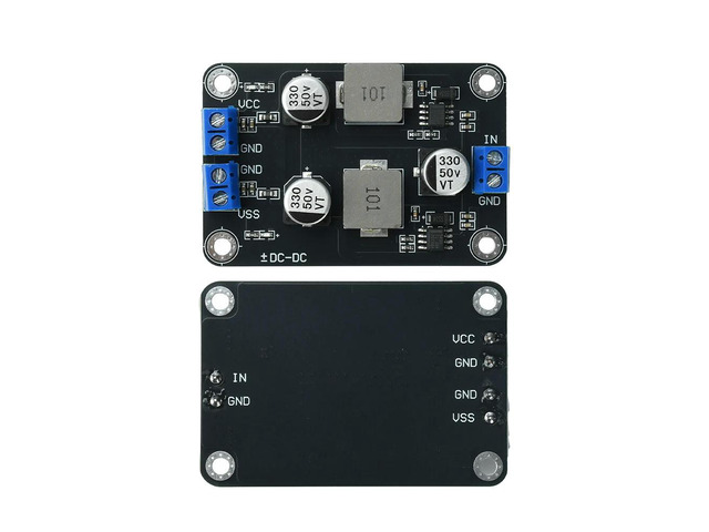 Single Chip Dual Channel TPS5430 Power Module Wide Voltage Input 6V 30V To ±5V Low Noise Step Down Power Board