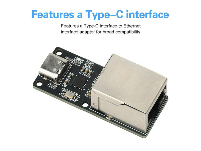CH397A USB-C to RJ45 Ethernet Module 100 Mbps USB Network Card Electronic Component Kit Type-c Interface