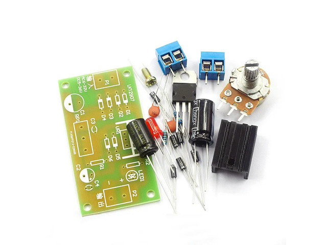 LM317 Adjustable Stabilized Power Supply Kit Linear Continuous Adjustable DC Stabilized Power Supply Module DIY Training