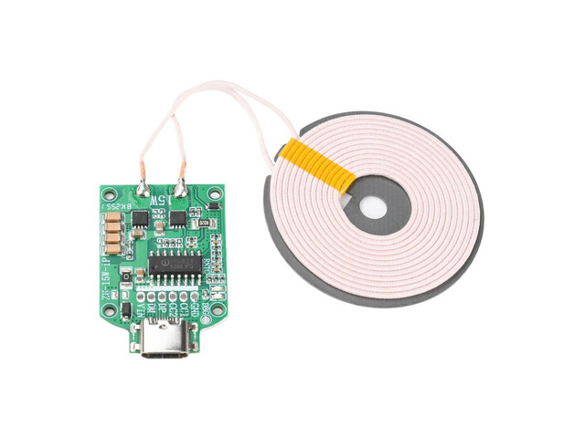 15W Qi Charger PCBA Module Type-C Port 5V 9V 12V Wide Voltage Popup Compact Fast Charging Transmitter For Phones