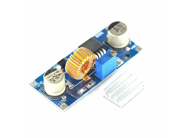 5A DC-DC adjustable buck power module, high-power and high-efficiency voltage regulator board far exceeds LM2596