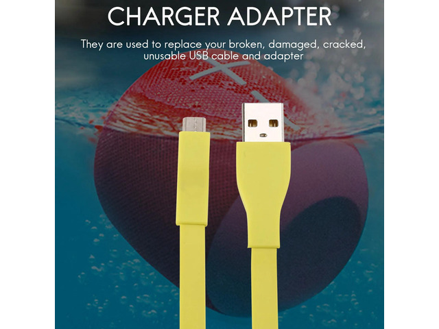USB Fast Charging Cable Charger Adapter For UE BOOM 2 /UE MEGABOOM /UE Wonderboom /UE ROLL 2 Bluetooth Speaker