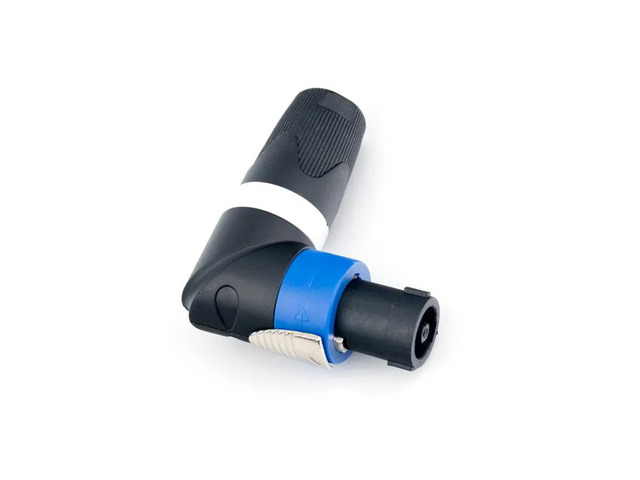 1PC Speaker Connector 4 Pin SpeakON Plug Male Terminal No Welding Nickel-Plate L Shape For Loudspeaker Professional Audio Cable