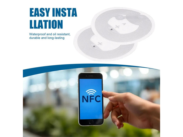 60 Pcs NFC Ntag213 Nfc Label Sticker 13.56MHz ISO14443A 213 Sticker Universal Lable for ALL NFC Enabled Phone