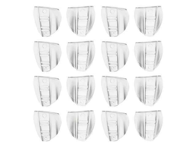 8 Pairs Safety Eye Glasses Side, Slip On Clear Side Shield For Safety Glasses- Fits Most Eyeglasses(M-L)