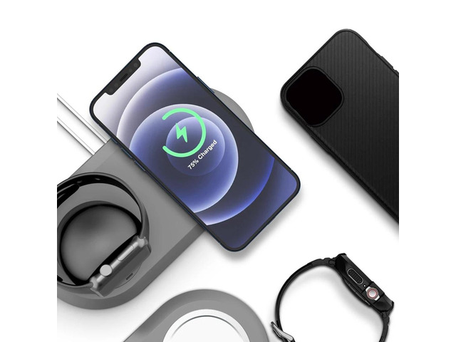 2in1 Charging Station Desktop Skin Charger Stand Holder Dock for 10 9 7 6 3 1 Ultra 2/SE 14 Black