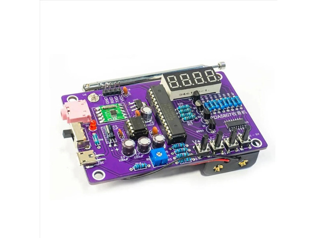 FM Radio Assembly Kit Nixie Tube Display Teaching Training DIY Production of Monolithic Welding Parts