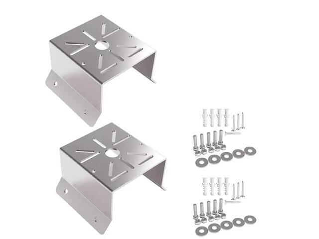 2 Pack Universal Corner Mount Bracket For Security Camera, LED Stage Lights And Solar Panels