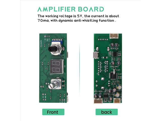 Digital Reverberation Karaoke Reverb Board KTV Mixer Effector Anti-Whistling Module Multi-Sound Effects