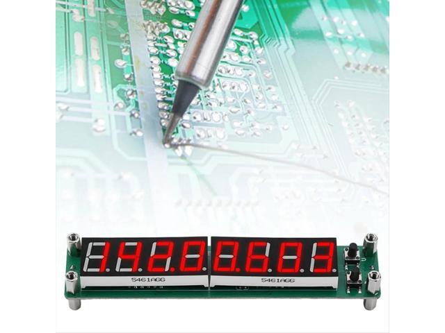 0.1MHz-1200MHz Signal Frequency Counter Cymometer Meter Tester with LED Display Screen for Radio,Blue Light