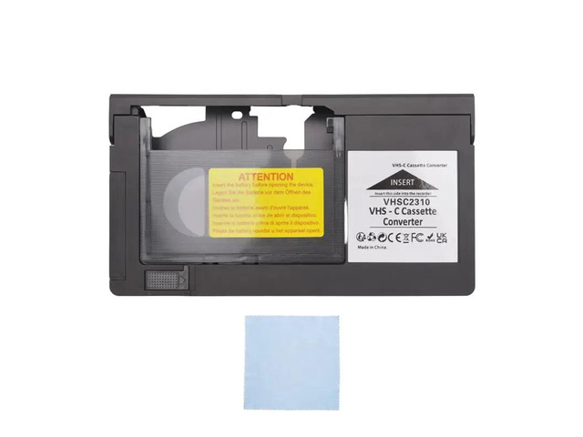 VHS-C Cassette Converter For JVC For RCA For Panasonic VHS To VHSC SVHS-C Cassette Adapter Not For 8Mm/Minidv/Hi8 Easy Inst