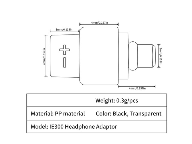 QDC Mmcx Adapter Mmcx to Qdc Adapter Female to IE300 Male Adapter for IE600 IE900 N5005 N30 N40 B