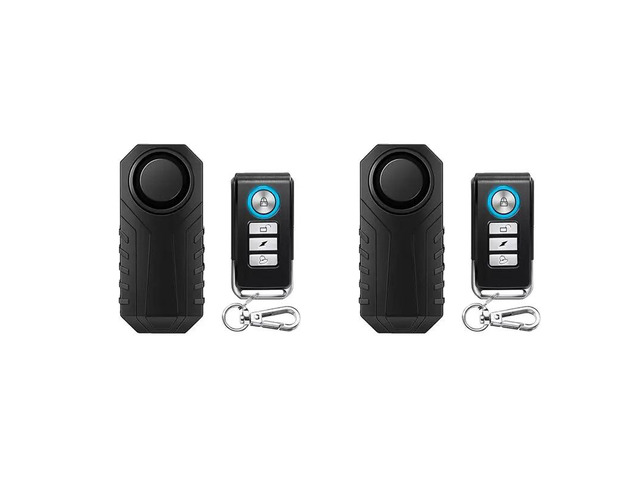 2X Waterproof Motorcycle Bike Alarm Remote Control Bicycle Security Alarm 113DB Electric Car Alarm