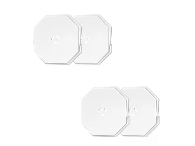 4 Pcs Mounting Blocks Kit Octagon Wall Plate For Outdoor Light Or Camera, Fits 1/2 Inch Lap Height Siding