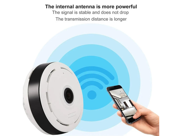 HD Panorama Camera 3MP Smart Home Security Camera 360° Panoramic Fisheye IP Cam Night Vision Surveillance Cam 32GB