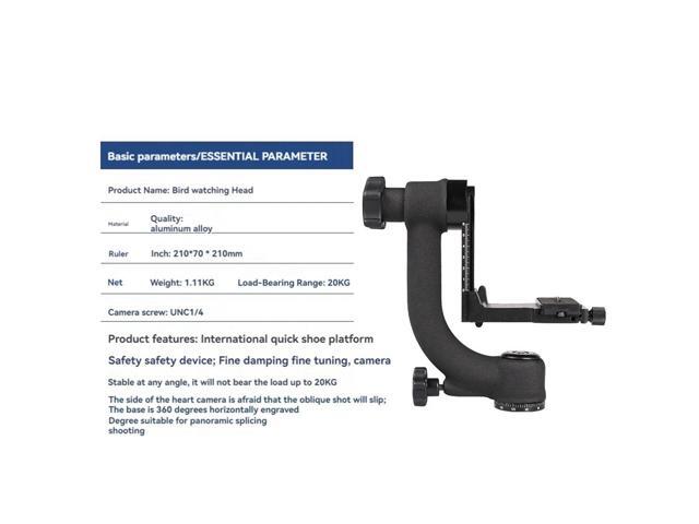 Photography Gimbal Tripod Heads Monopod Telephoto Lens Bird Heads Gimbal for Professional Photography Supplies