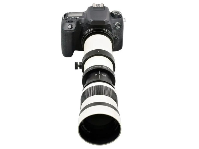 420-800mm Telephoto Zoom Lens Manual Zoom Lens SLR Camera Lens Suitable for Cameras