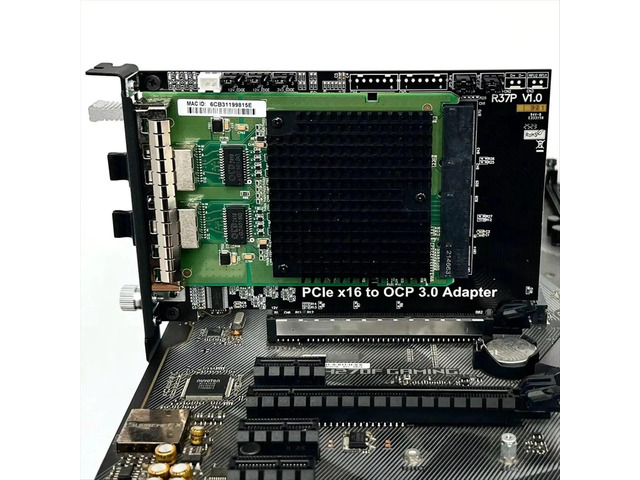 PCIe 4.0 X16 to Gen-Z 4C+/SFF-TA-1002 Adapter Card Support OCP NIC 3.0 External Chassis PCIe X16 Expansion Card
