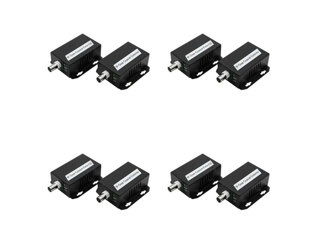 4X IP Network To Coaxial Extender Transfer From Net Cable Transmission To Coax Line 500M Ethernet Converter For CCTV