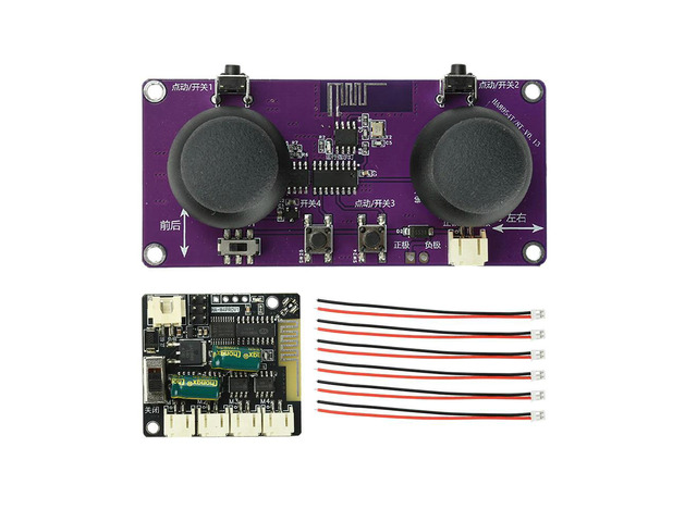 8-Channel 2.4GHz Remote Control Module Kit with Dual-Thumbstick Design for DIY Remote Control Cars And Boats