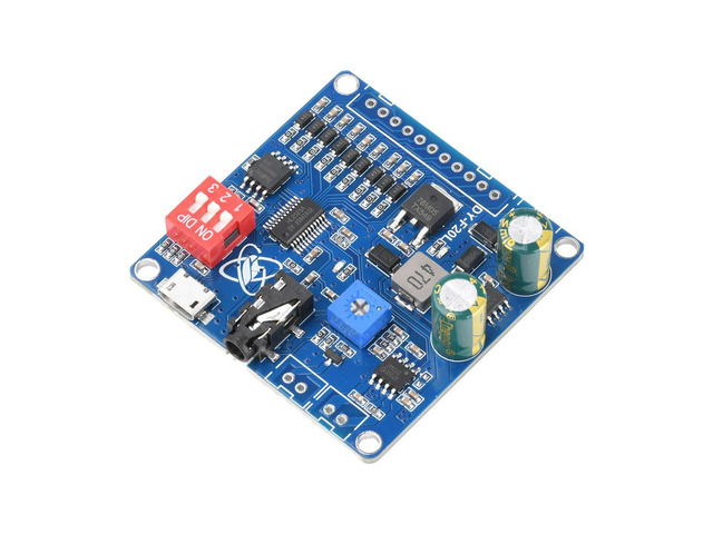 DY-F20L 9 Channel Low Level Trigger Voice Module 6-35V Wide Voltage 20W D Class Amp 32Mbit Flash Micro USB for Exhibition