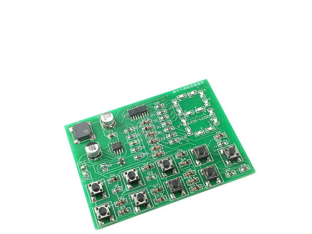 Full SMT eight channel digital buzzer kit SMT welding training DIY 555 and 4017 buzzer parts