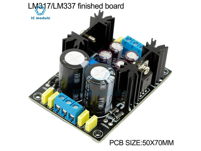 AC-DC LM317 LM337 Adjustable Voltage Regulator Power Supply Positive Negative Dual Power 5V 12V 24V PCB