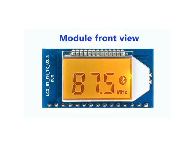 FM Stereo Audio Transmitter Circuit Board Module Bluetooth Forwarding Distance 500m 76-108MHz FM Station Digital Display Module