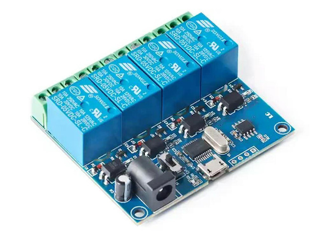 Relay module USB ligent control switch USB command relay 4-channel relay LCUS-4