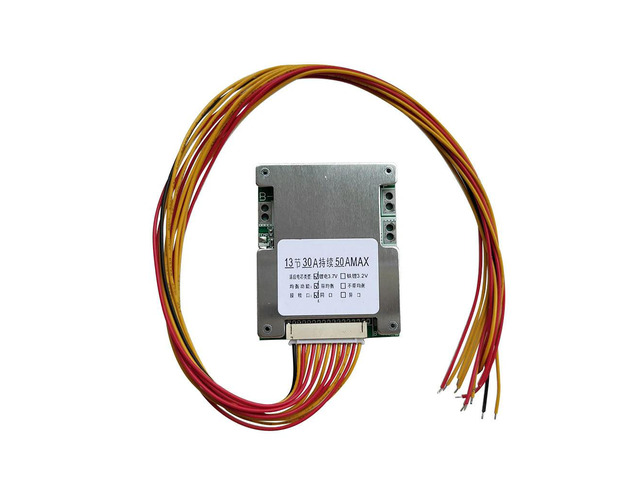 13S 48V 50A Li-ion Li-ion pack BMS protection PCB board Li-ion overcharge output short circuit protection