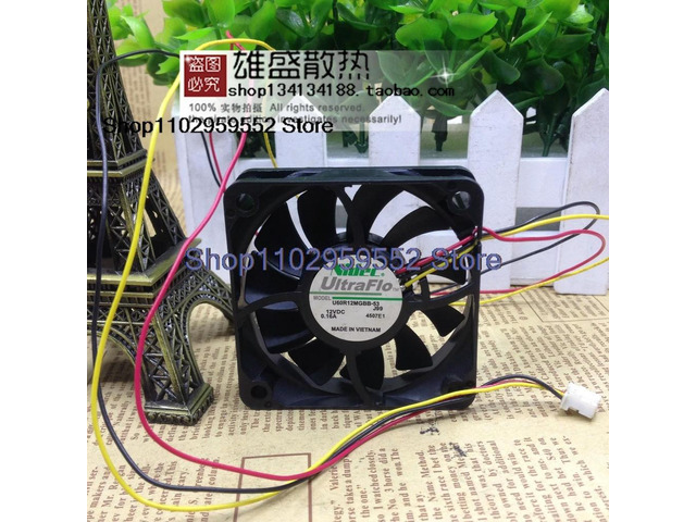 For U60R12MGBB-53 12V 0.16a 6015 3-Wire Cooling Fan Kit