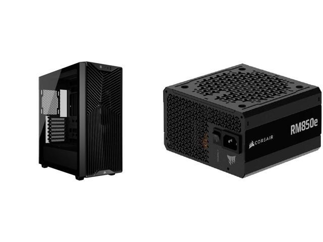 CORSAIR 3200D RS Mid-Tower PC Case: 360mm radiator support, USB-C/A front I/O, 9x 120mm & 4x 140mm fans, GPU Anti-sag Arm, tempered glass panel,.