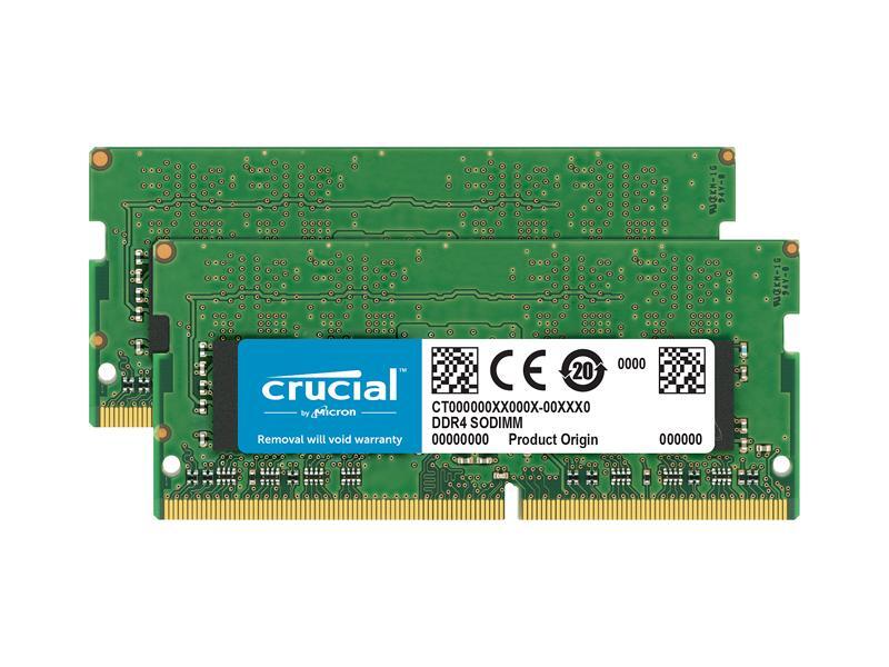 Crucial 32GB (2 x 16GB) DDR4 2400 (PC4-19200) Laptop Memory, CT2K16G4SFD824A