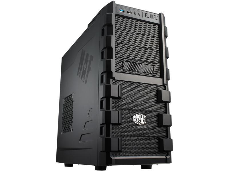 Cooler Master Mid Tower Computer Case w/ High Airflow, Supporting up to Six 120mm Fans and USB 3.0