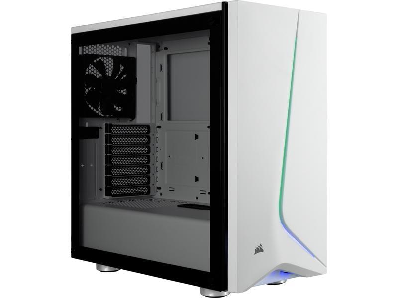 Corsair Carbide SPEC-06 RGB White Steel / Plastic / Tempered Glass ATX Mid Tower Computer Case