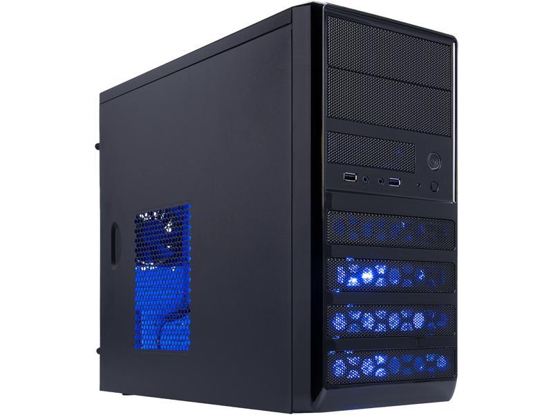 Rosewill RANGER-M Dual-Fan Micro ATX Mini Tower Computer Case w/ Blue LED Lighting