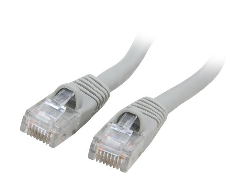 Coboc 3ft. 24AWG Snagless Cat 6 550MHz UTP Ethernet Stranded Copper Patch Cord / Molded Network LAN Cable