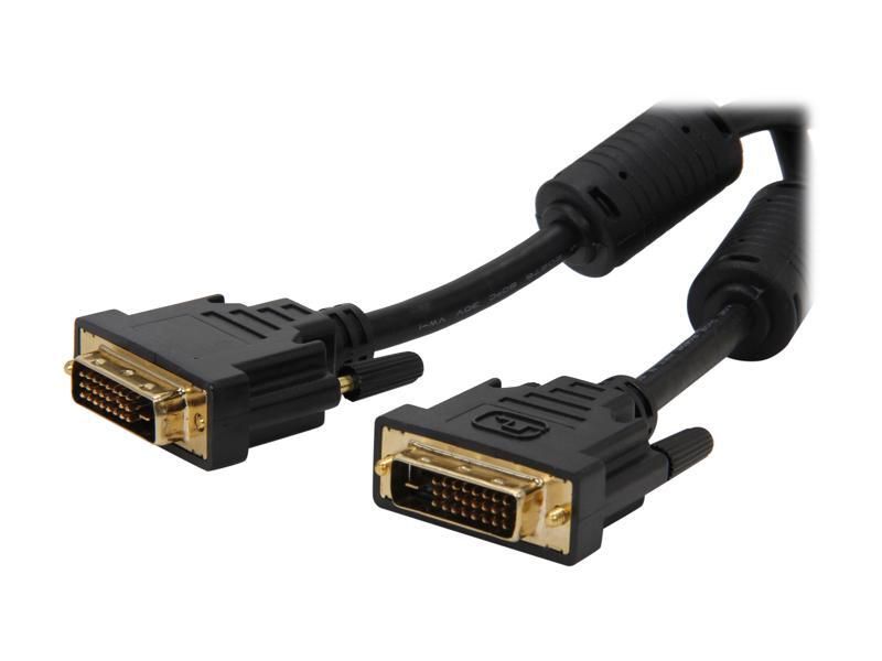 Nippon Labs 10ft. DVI-D Male to Male Cable w/ Digital Dual-Link, Black