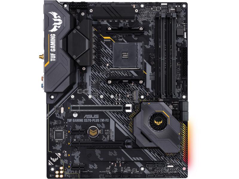 ASUS AM4 TUF Gaming X570-Plus (Wi-Fi) ATX Motherboard w/ PCIe 4.0, Dual M.2, USB 3.2 + Aura Sync RGB Lighting