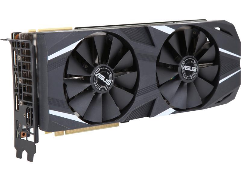 Refurbished: ASUS Dual GeForce RTX 2080 DirectX 12 DUAL-RTX2080-O8G 8GB 256-Bit GDDR6 PCI Express 3.0 HDCP Ready SLI Support Video Card