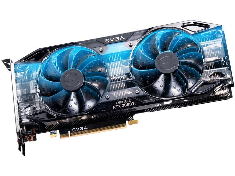 EVGA GeForce RTX 2080 Ti 11GB GDDR6 BLACK EDITION GAMING Video Card, Dual HDB Fans & RGB LED