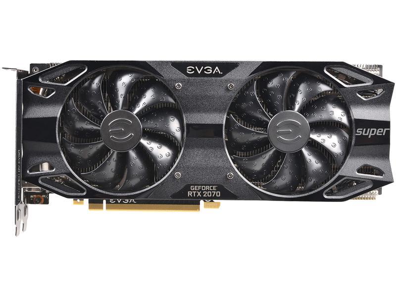 EVGA GeForce RTX 2070 SUPER BLACK GAMING, 8GB GDDR6 Video Card