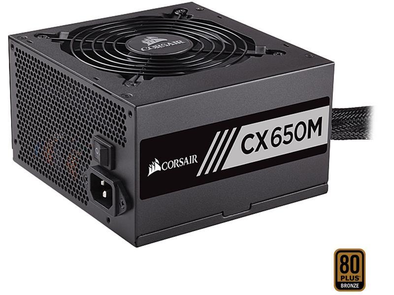 CORSAIR CX-M Series CX650M 650W 80+ BRONZE Haswell Ready ATX12V & EPS12V Semi-Modular Power Supply