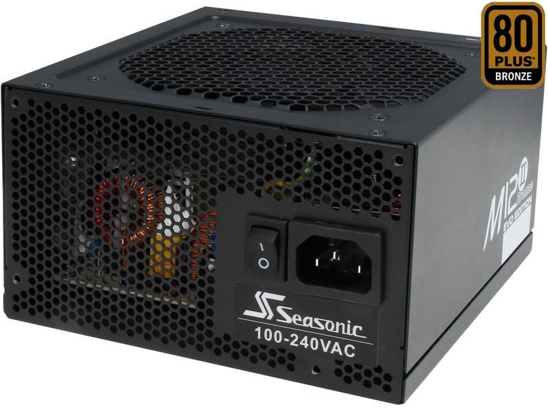Seasonic M12II 620W ATX12V/EPS12V SLI Ready 80+ Bronze Certified Full Modular Active PFC Power Supply