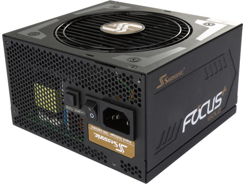 Seasonic FOCUS Plus Series 850W 80+ Gold ATX12V & EPS12V Full Modular 120mm FDB Fan Compact 140mm PSU