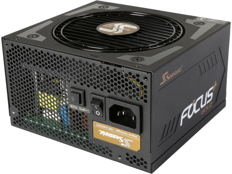 Seasonic FOCUS Plus 550W 80+ Gold Intel ATX 12V Full Modular 120mm FDB Fan 140mm Power Supply