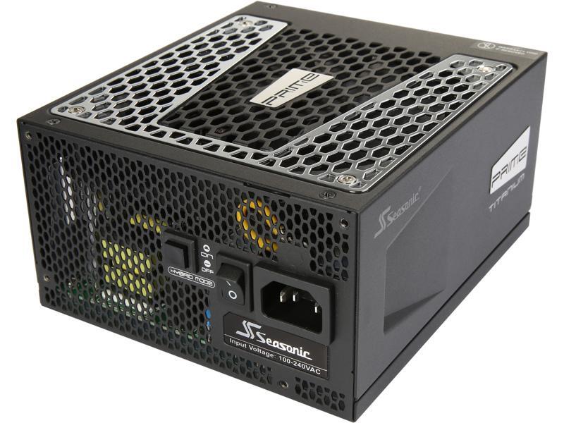 Seasonic PRIME Ultra 750W 80+ Titanium Power Supply, Full Modular, 135mm FDB Fan w/ Hybrid Fan Control, ATX12V & EPS12V